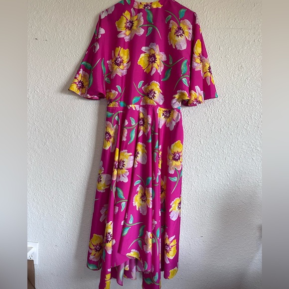 jim Thompson Dresses & Skirts - Jim Thompson 100% Silk Floral Pink Maxi Dress size 6/8